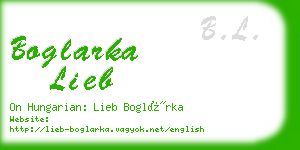 boglarka lieb business card